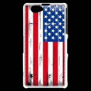 Coque Sony Xperia Z1 Compact Drapeau USA grunge et vintage 5