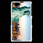 Coque Sony Xperia Z1 Compact Statue de la liberté et ville de New York 15