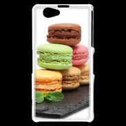 Coque Sony Xperia Z1 Compact Macarons sur ardoise