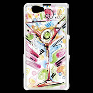 Coque Sony Xperia Z1 Compact cocktail en dessin