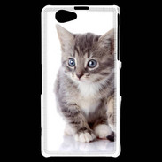 Coque Sony Xperia Z1 Compact chaton gris 4