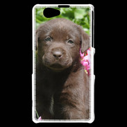 Coque Sony Xperia Z1 Compact Chien labrador chocolat 3