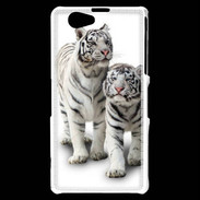 Coque Sony Xperia Z1 Compact Tigre blanc