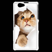 Coque Sony Xperia Z1 Compact Chaton caché