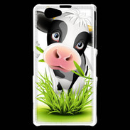 Coque Sony Xperia Z1 Compact Humour vache 10