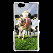 Coque Sony Xperia Z1 Compact Humour vache 10