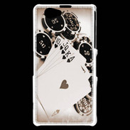 Coque Sony Xperia Z1 Compact Vintage Poker