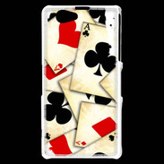 Coque Sony Xperia Z1 Compact Carte de poker vintage 50