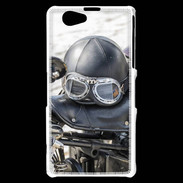 Coque Sony Xperia Z1 Compact Casque de moto vintage