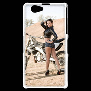 Coque Sony Xperia Z1 Compact Moto cross sexy 