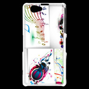 Coque Sony Xperia Z1 Compact Abstract musique