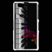 Coque Sony Xperia Z1 Compact Note de musique et piano 1