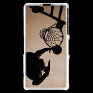 Coque Sony Xperia Z1 Compact Basket en noir et blanc