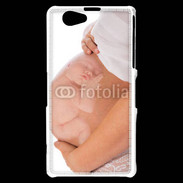 Coque Sony Xperia Z1 Compact Femme enceinte avec bébé dans le ventre