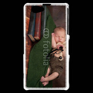 Coque Sony Xperia Z1 Compact Bébé dormant sur des livres