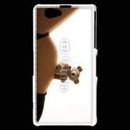 Coque Sony Xperia Z1 Compact Femme enceinte avec peluche