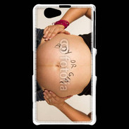 Coque Sony Xperia Z1 Compact Femme enceinte ventre 