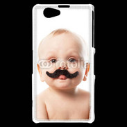 Coque Sony Xperia Z1 Compact Bébé avec moustache