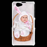 Coque Sony Xperia Z1 Compact Bébé dans un panier