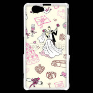 Coque Sony Xperia Z1 Compact Thème mariage 1