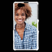 Coque Sony Xperia Z1 Compact Femme afro glamour
