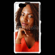 Coque Sony Xperia Z1 Compact Femme afro glamour 2