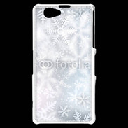 Coque Sony Xperia Z1 Compact Etoiles de neige