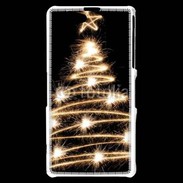Coque Sony Xperia Z1 Compact Sapin de noël feu d'artifice