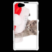 Coque Sony Xperia Z1 Compact Chaton Noël