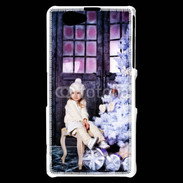 Coque Sony Xperia Z1 Compact Sapin de Noël et petite fille