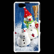 Coque Sony Xperia Z1 Compact Bonhommes de neige