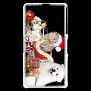 Coque Sony Xperia Z1 Compact Chaton et Chiot Noël