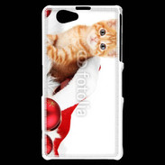 Coque Sony Xperia Z1 Compact Chaton Noël