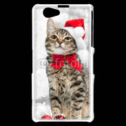 Coque Sony Xperia Z1 Compact Chat Noël 2