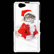 Coque Sony Xperia Z1 Compact Chat Noël 3