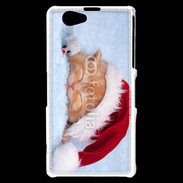 Coque Sony Xperia Z1 Compact Chaton Noël 2