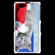 Coque Sony Xperia Z1 Compact Chat Noël 6