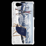 Coque Sony Xperia Z1 Compact transat et skis neige