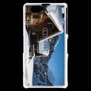 Coque Sony Xperia Z1 Compact Chalet enneigé