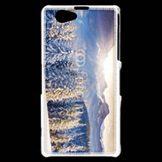 Coque Sony Xperia Z1 Compact Montagne enneigée et ensoleillée