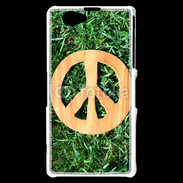Coque Sony Xperia Z1 Compact Paix et herbe