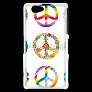 Coque Sony Xperia Z1 Compact Symboles de paix