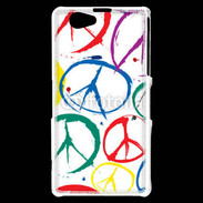 Coque Sony Xperia Z1 Compact Symboles de paix 2