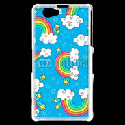 Coque Sony Xperia Z1 Compact Ciel Rainbow
