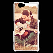 Coque Sony Xperia Z1 Compact Guitariste peace and love 1