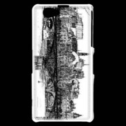 Coque Sony Xperia Z1 Compact Pont des arts à Paris en dessin