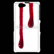 Coque Sony Xperia Z1 Compact Gouttes de sang