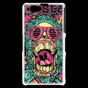 Coque Sony Xperia Z1 Compact Tête de mort Popstar