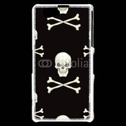 Coque Sony Xperia Z1 Compact Fond tête de mort 3