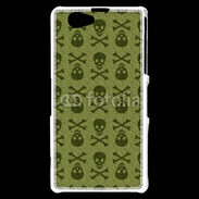 Coque Sony Xperia Z1 Compact Fond tête de mort 7